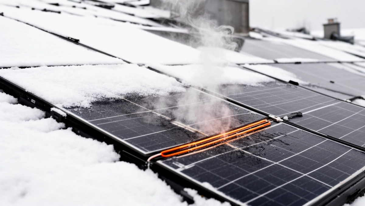 Podgrzewanie paneli fotowoltaicznych