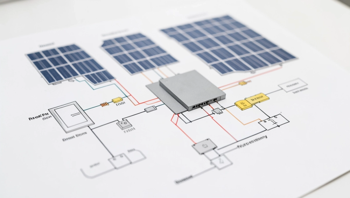 Schemat instalacji fotowoltaicznej