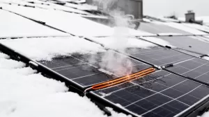 Podgrzewanie paneli fotowoltaicznych