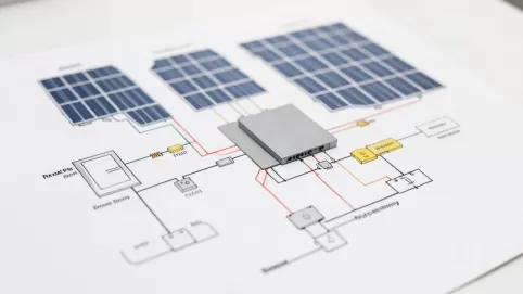 Schemat instalacji fotowoltaicznej