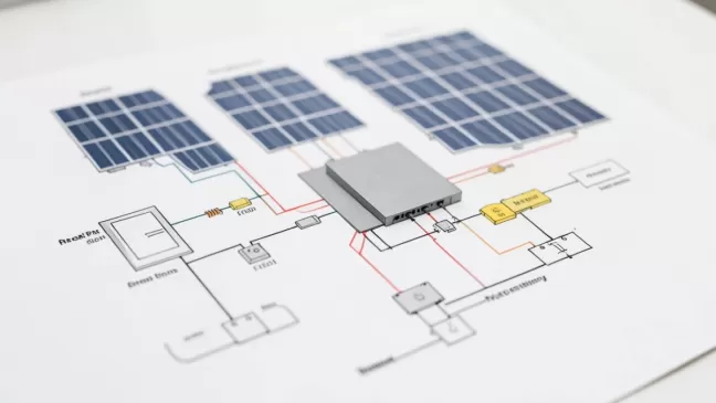 Schemat instalacji fotowoltaicznej