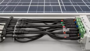 Schemat podłączenia paneli fotowoltaicznych 2 stringi